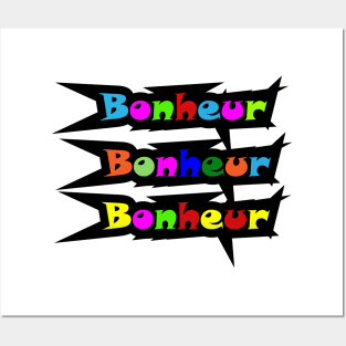 BONHEUR : HAPPINESS Posters and Art